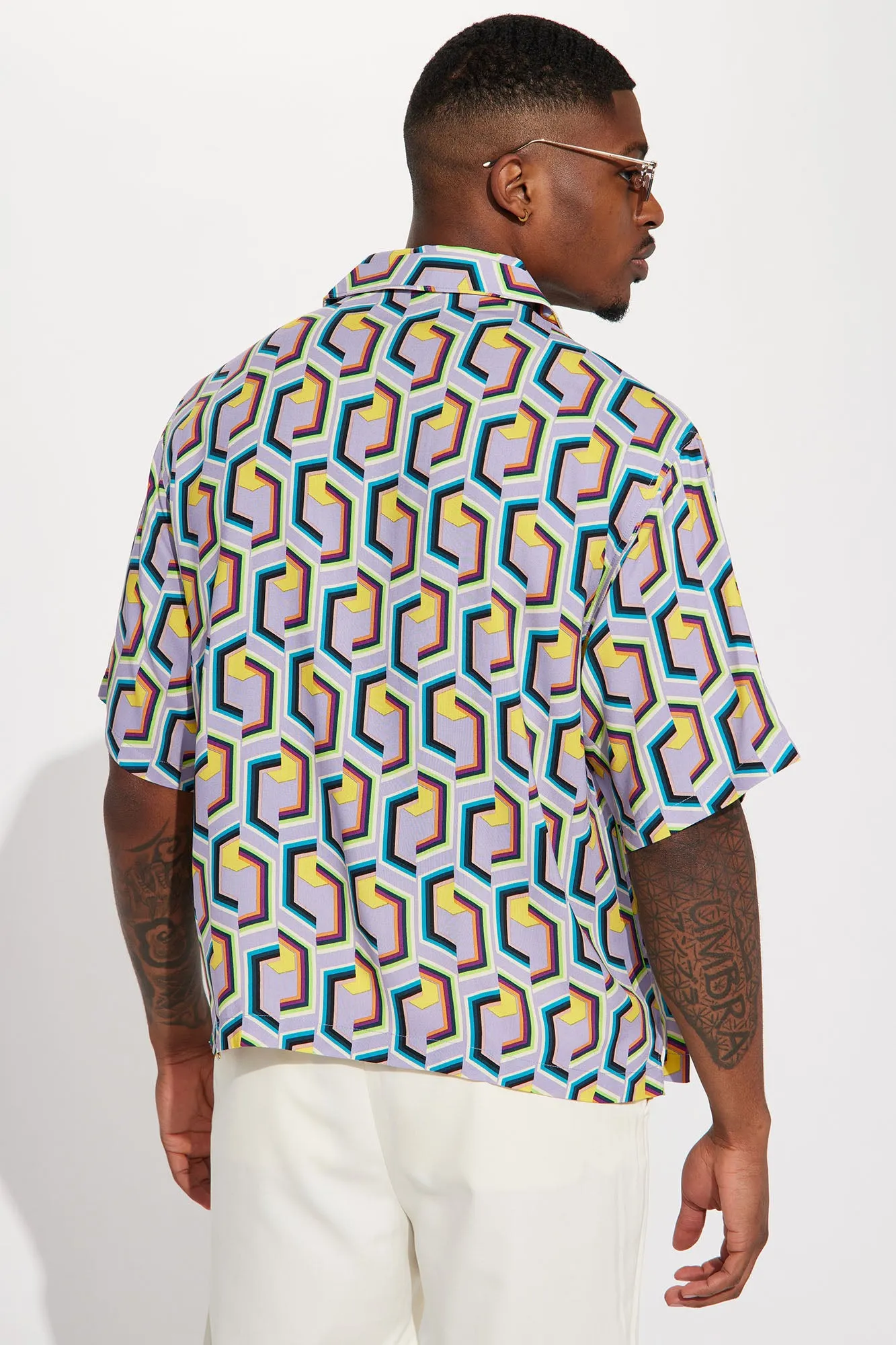 16 Bit Short Sleeve Button Up - Multi Color