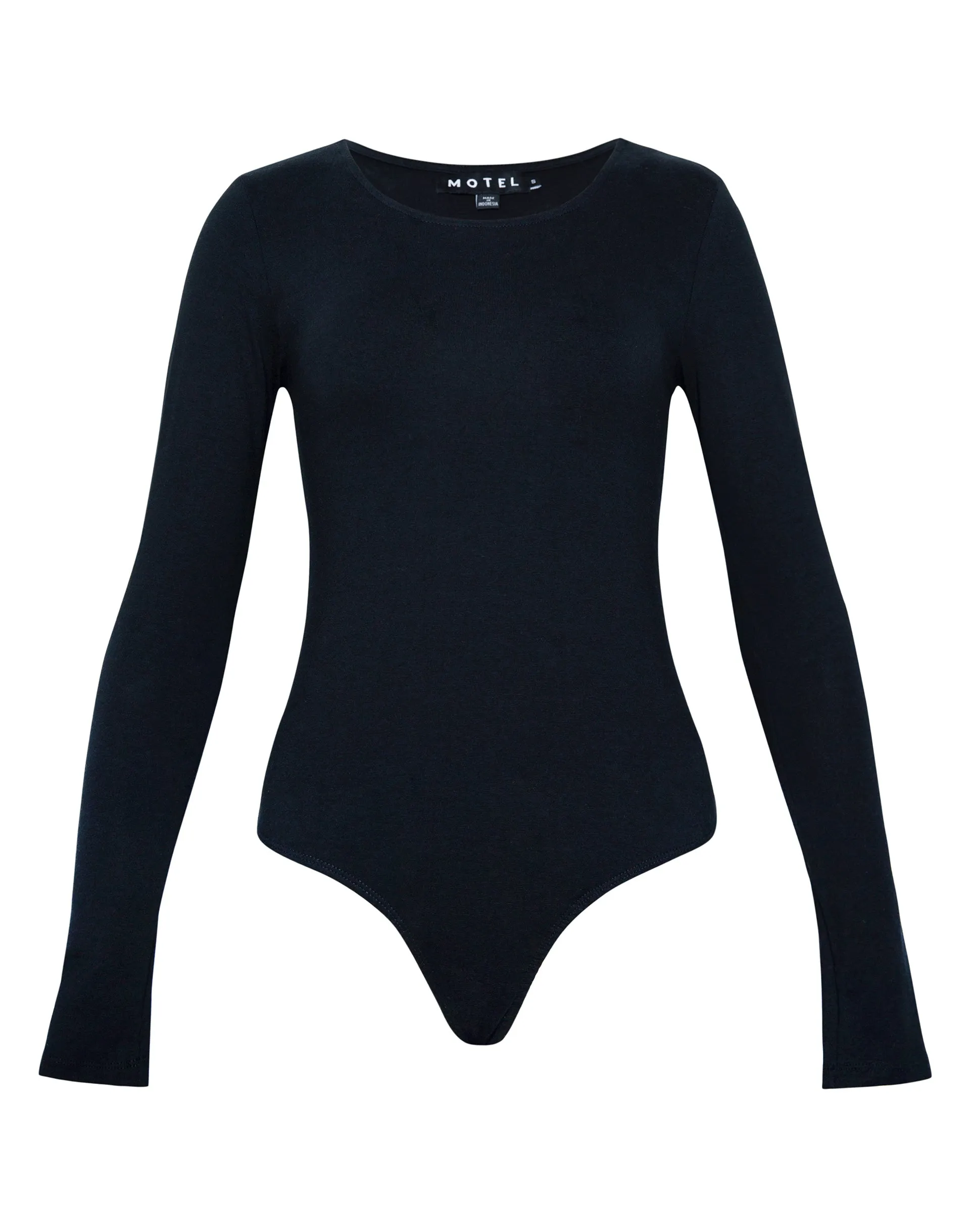 Abra Long Sleeve Bodysuit in Black