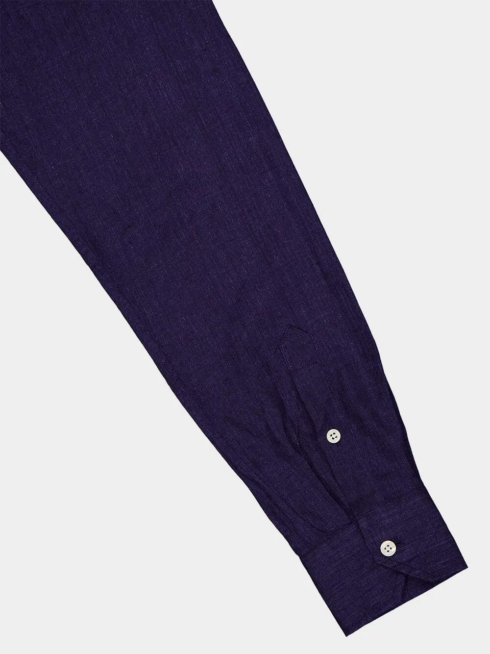 Antonio Midnight Blue Linen Shirt