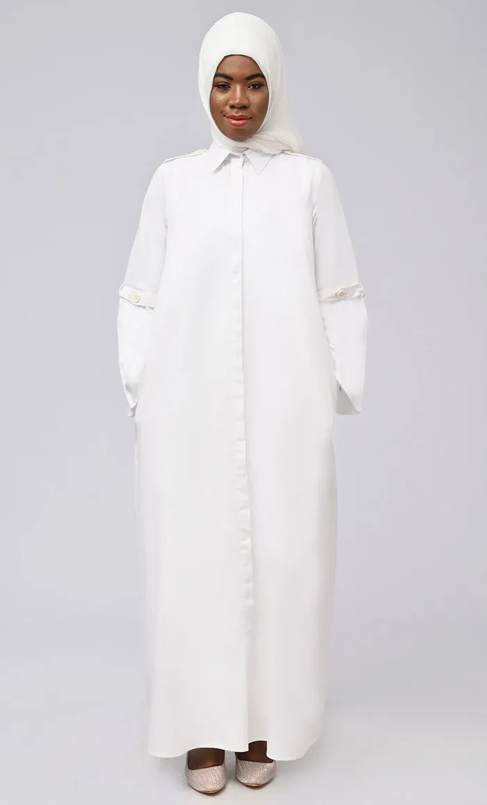 Asr Modest Button Down Prayer Dress For Women - Final Sale