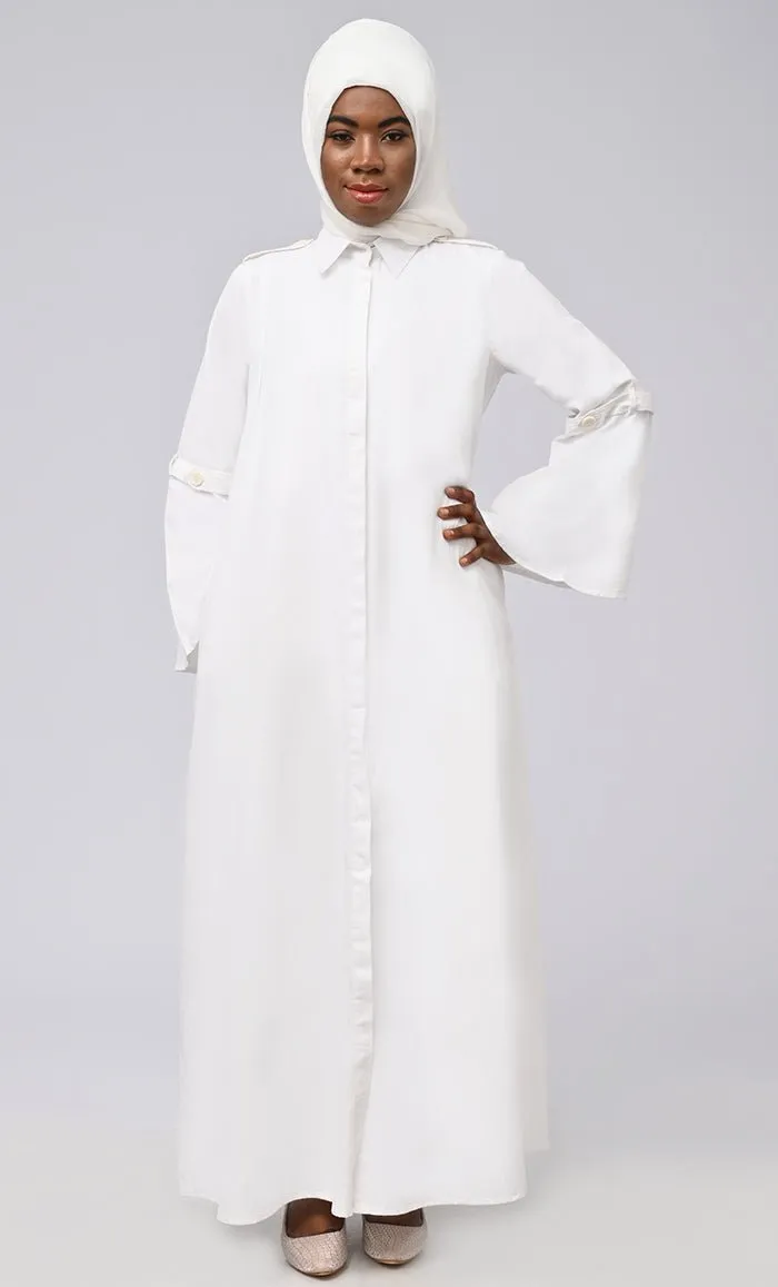 Asr Modest Button Down Prayer Dress For Women - Final Sale