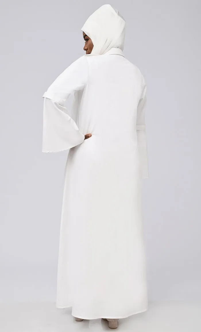 Asr Modest Button Down Prayer Dress For Women - Final Sale