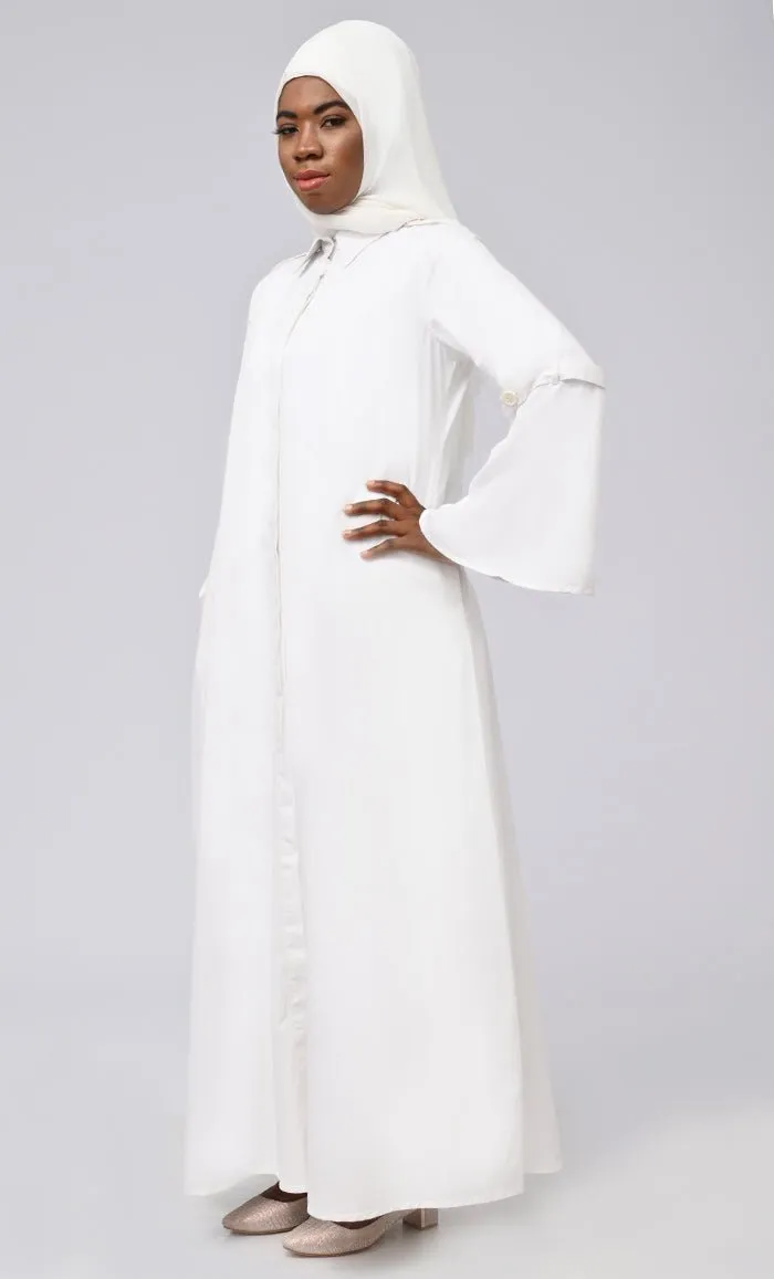 Asr Modest Button Down Prayer Dress For Women - Final Sale