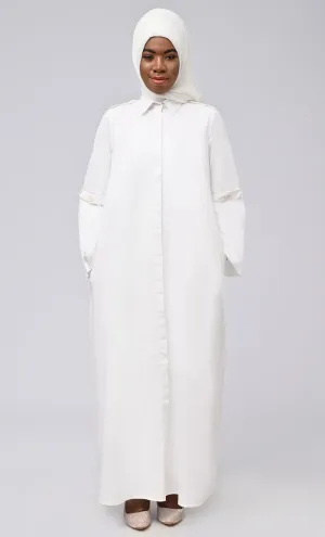 Asr Modest Button Down Prayer Dress For Women