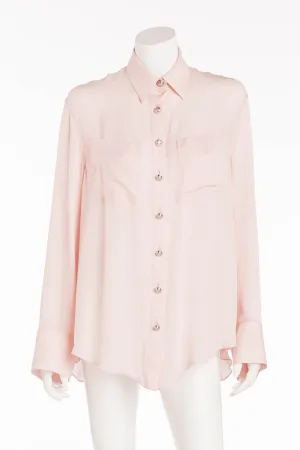 Balmain - Long Sleeve Pink Button Up Shirt - FR 38