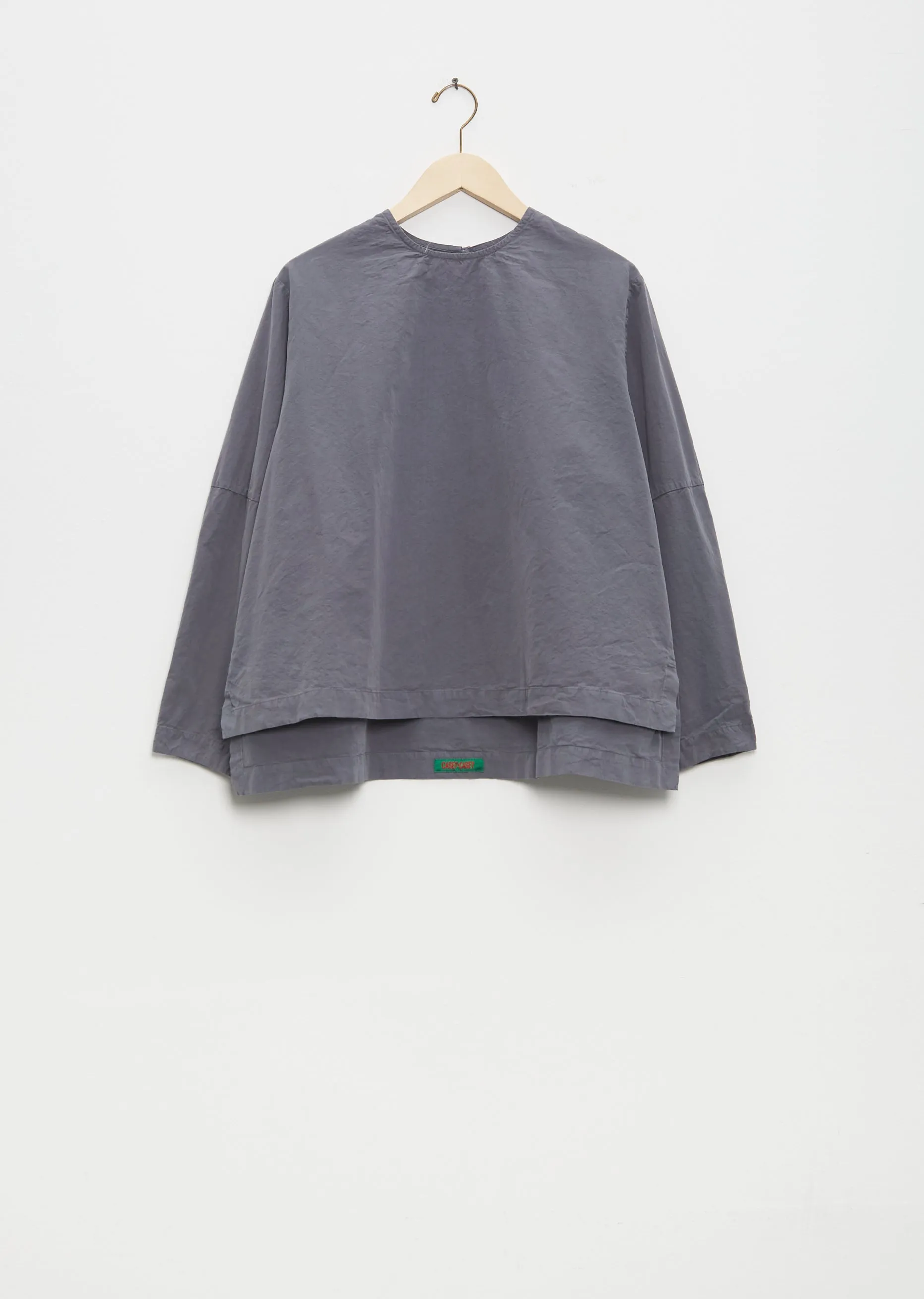 Biggy Simple Cotton Top — Graphite