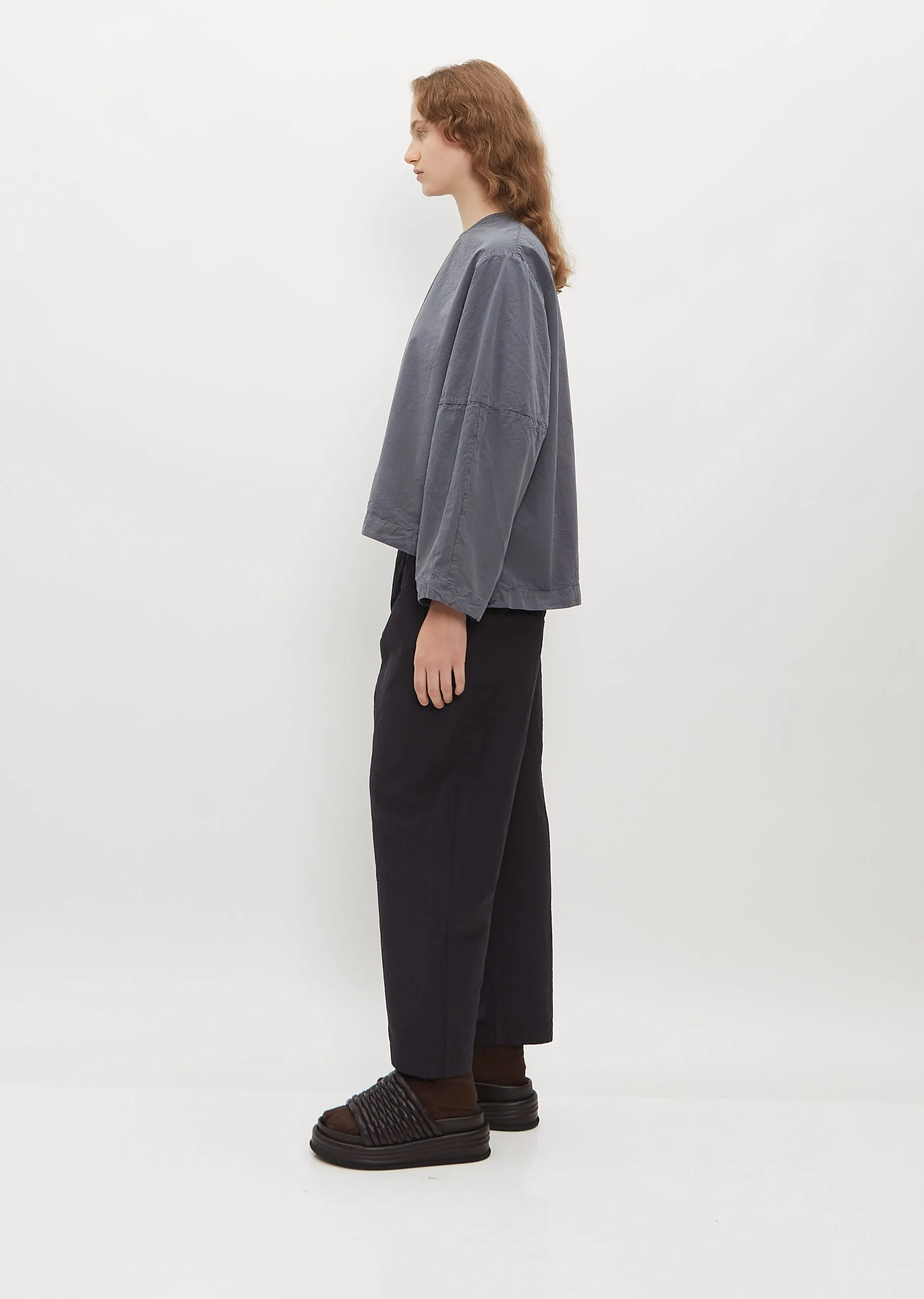 Biggy Simple Cotton Top — Graphite