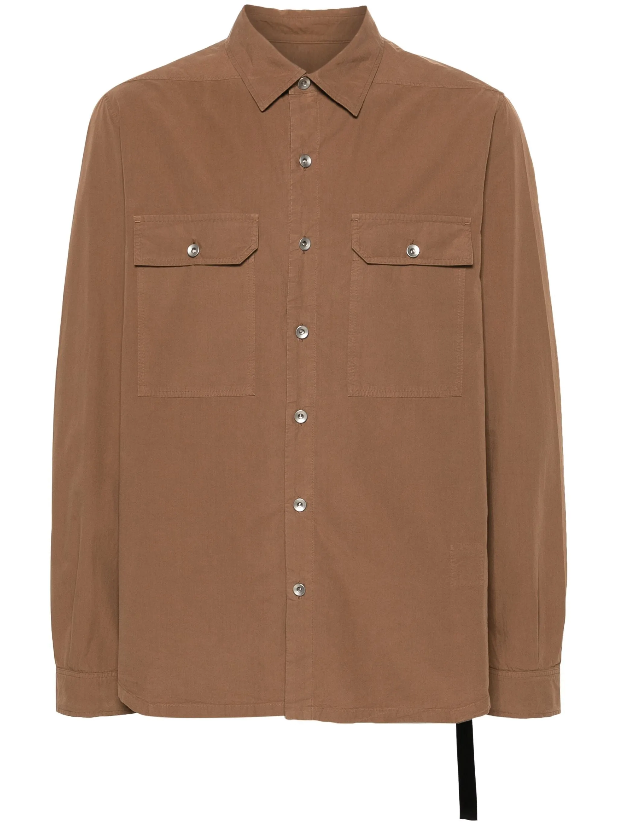 BUTTON-UP COTTON LONG-SLEEVE SHIRT