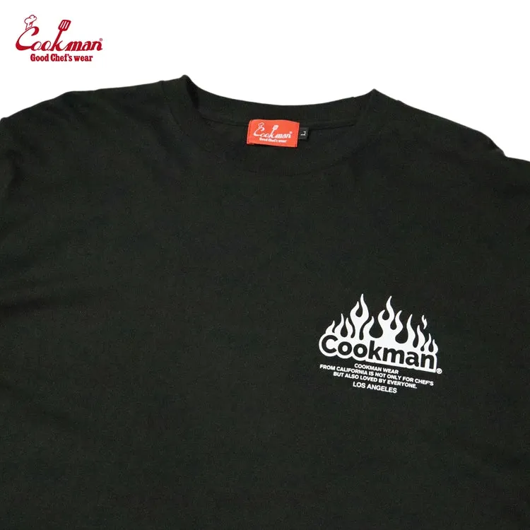 Cookman Long Sleeve Tees - Grill : Black