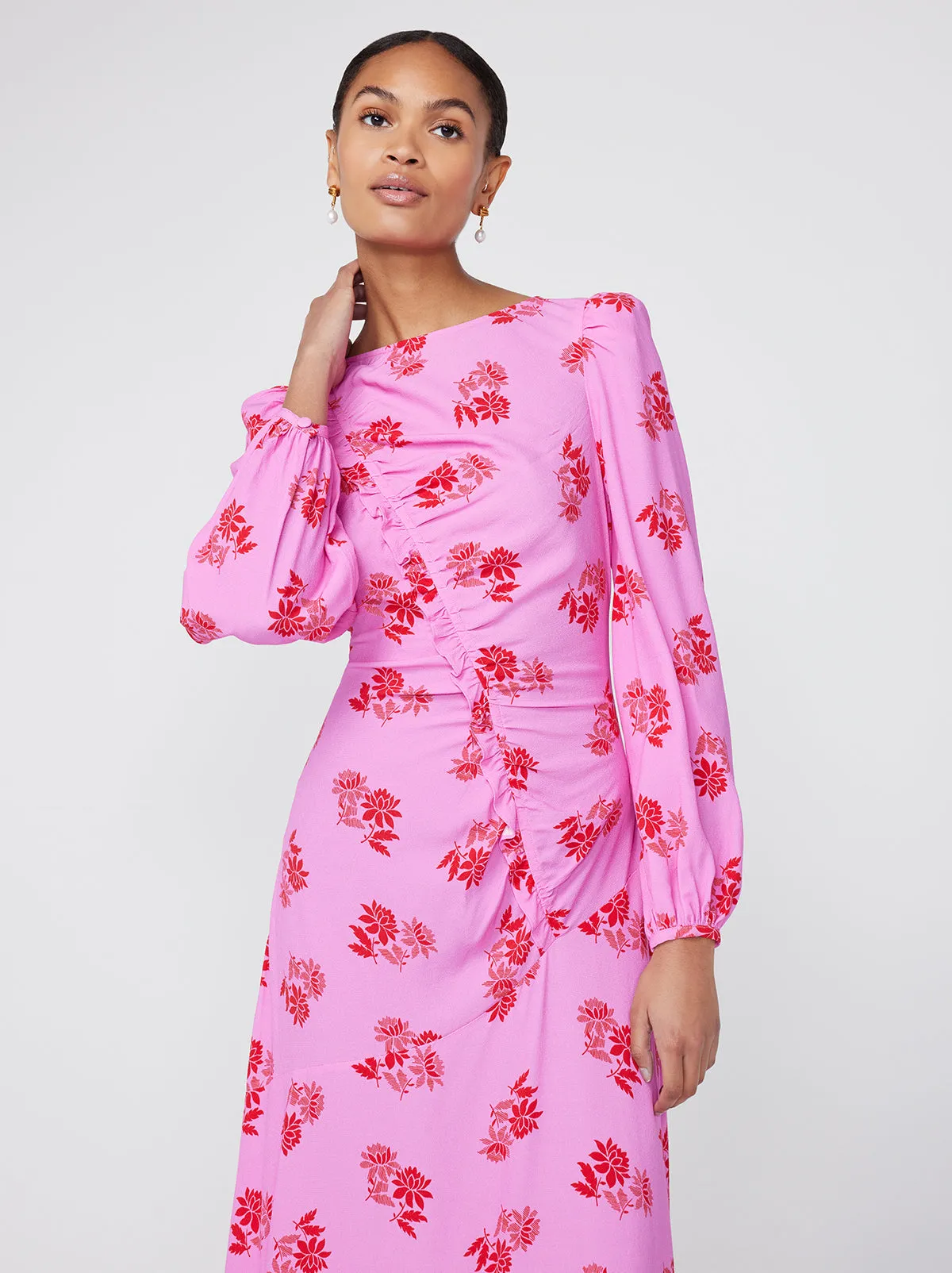 Dorothy Pink Floral Maxi Dress