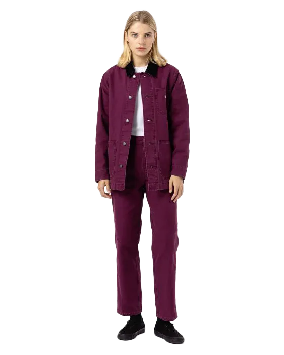 Duck Canvas Chore Jacket in Grape Wine