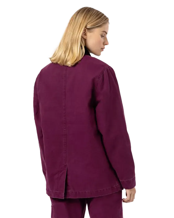 Duck Canvas Chore Jacket in Grape Wine