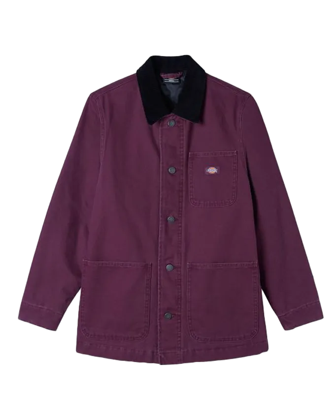 Duck Canvas Chore Jacket in Grape Wine