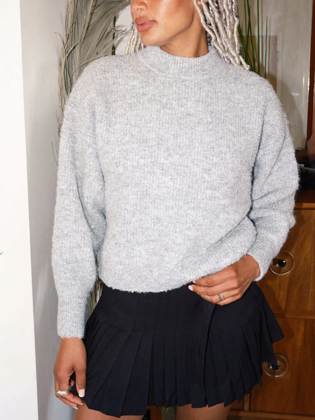 Elise Sweater - Heather Grey