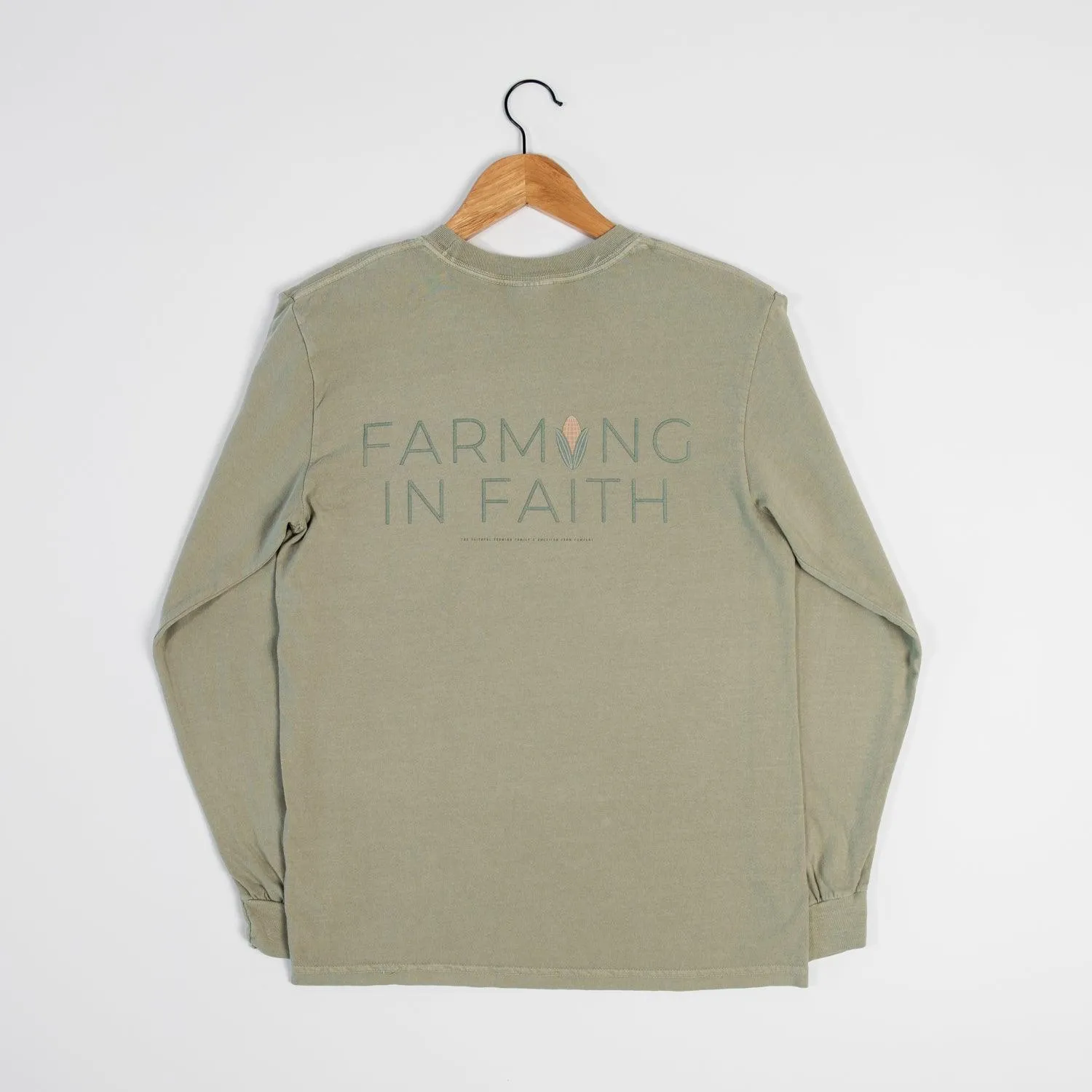 Farming in Faith 2 Sided Long Sleeve