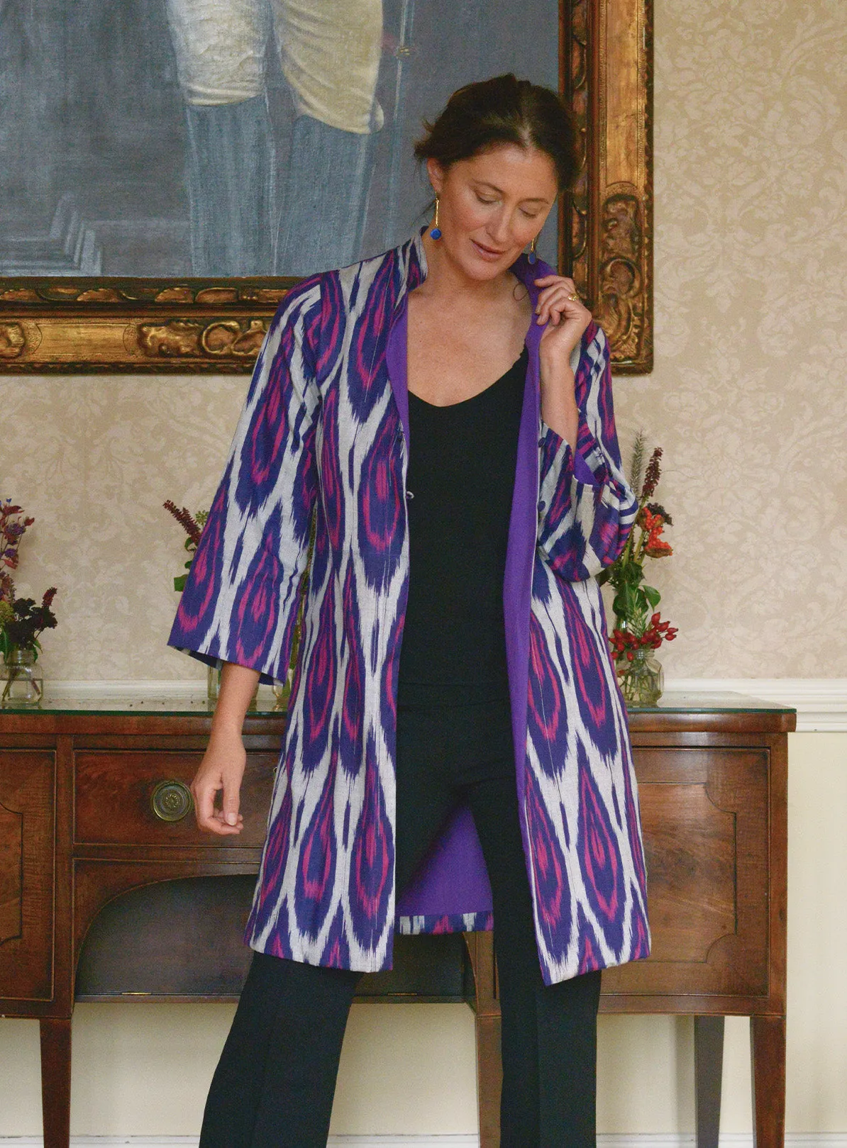 Ikat Silk & Cotton / Amethyst