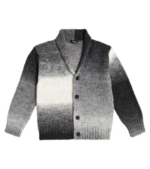 Knitted cardigan with ombre effect Il Gufo, gray