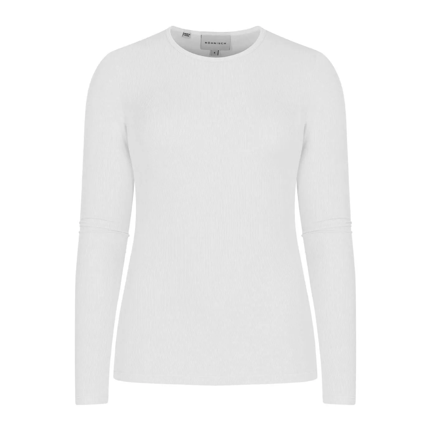 Light Rib Long Sleeve, White