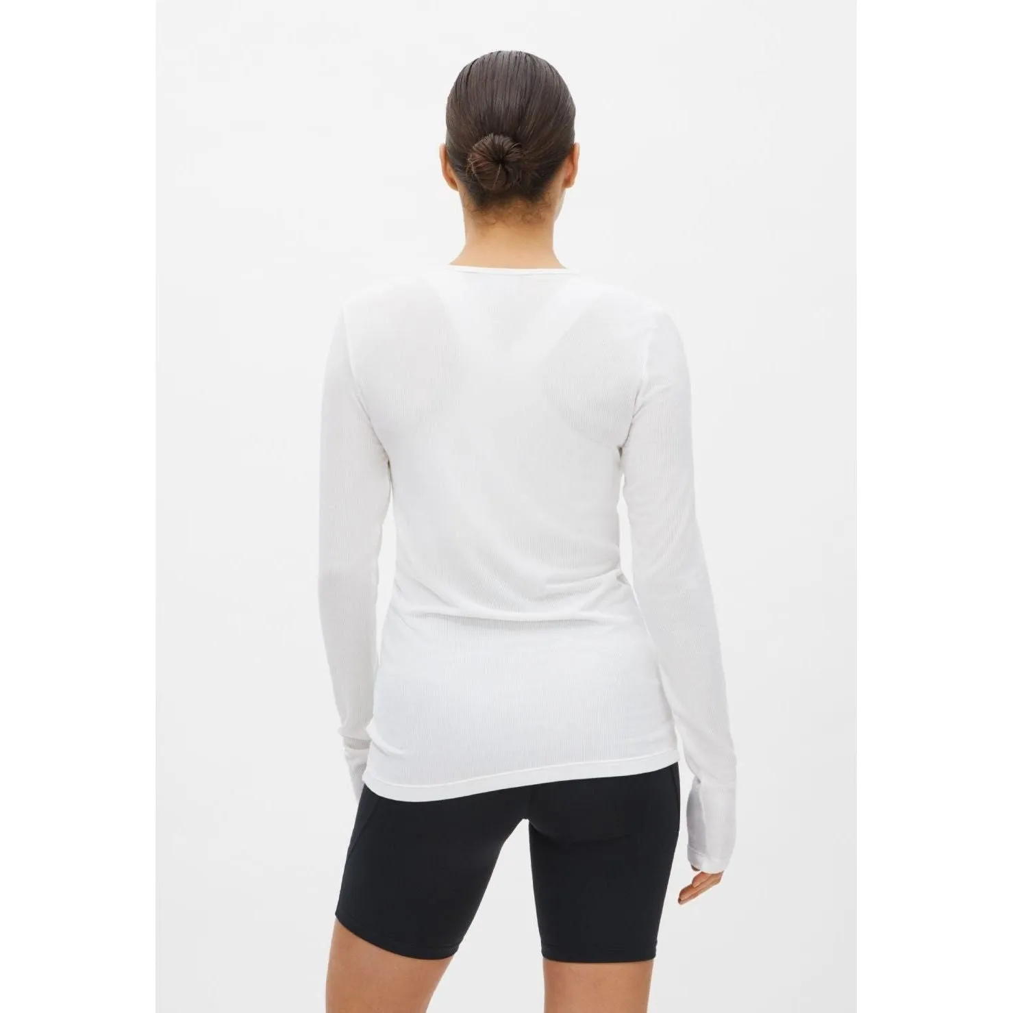 Light Rib Long Sleeve, White