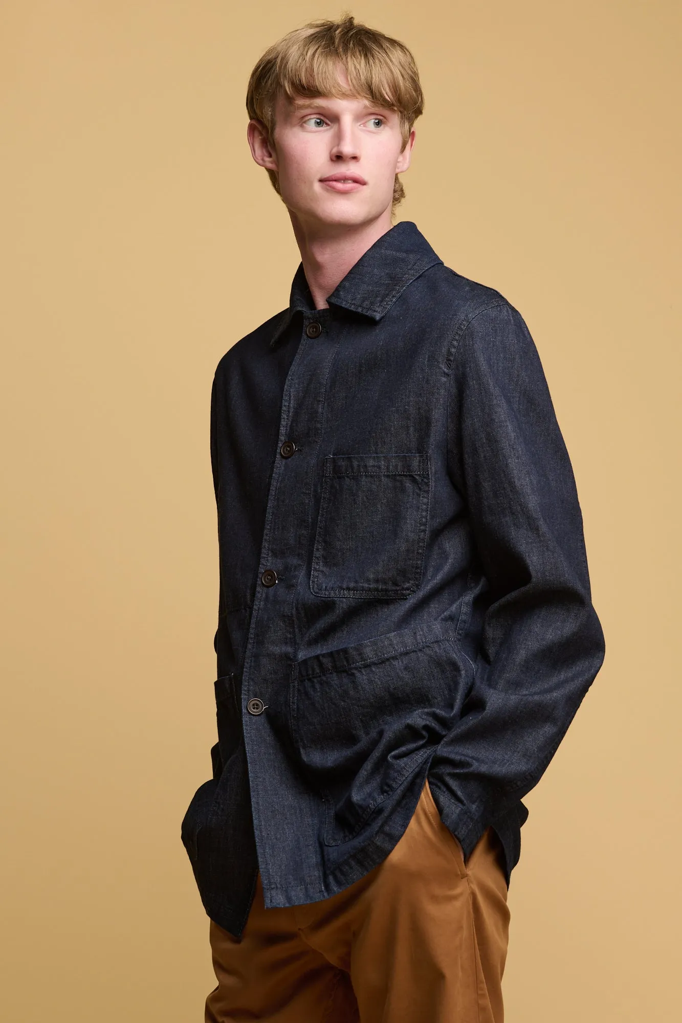 Men's Chore Jacket - Indigo Denim