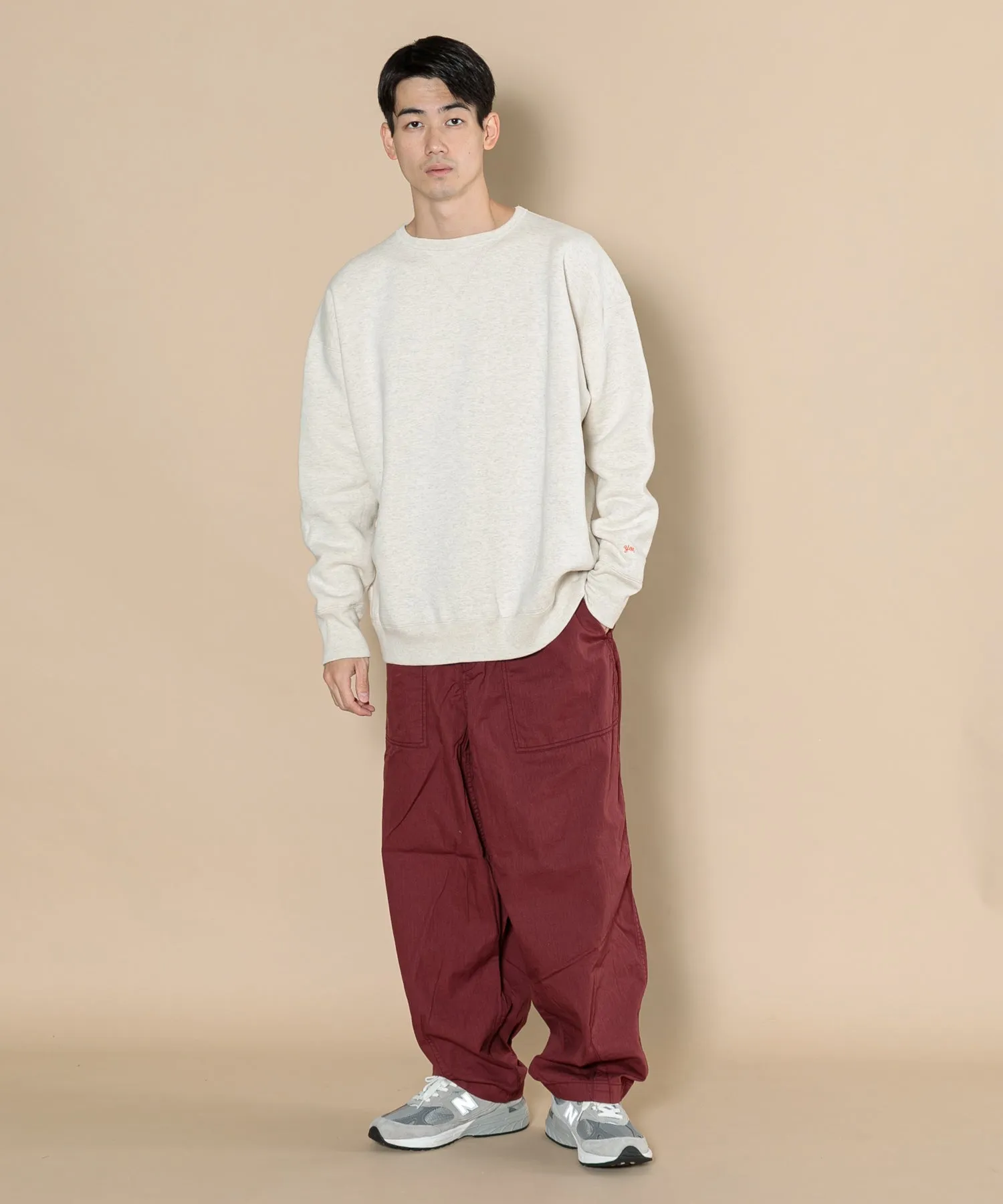 【MEN】YOUNG & OLSEN TDS 別注SIMPLE V SWEAT OVERSIZE