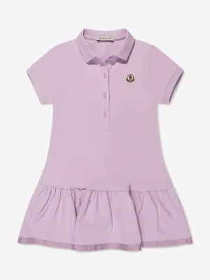 Moncler Enfant Girls Polo Dress in Lilac