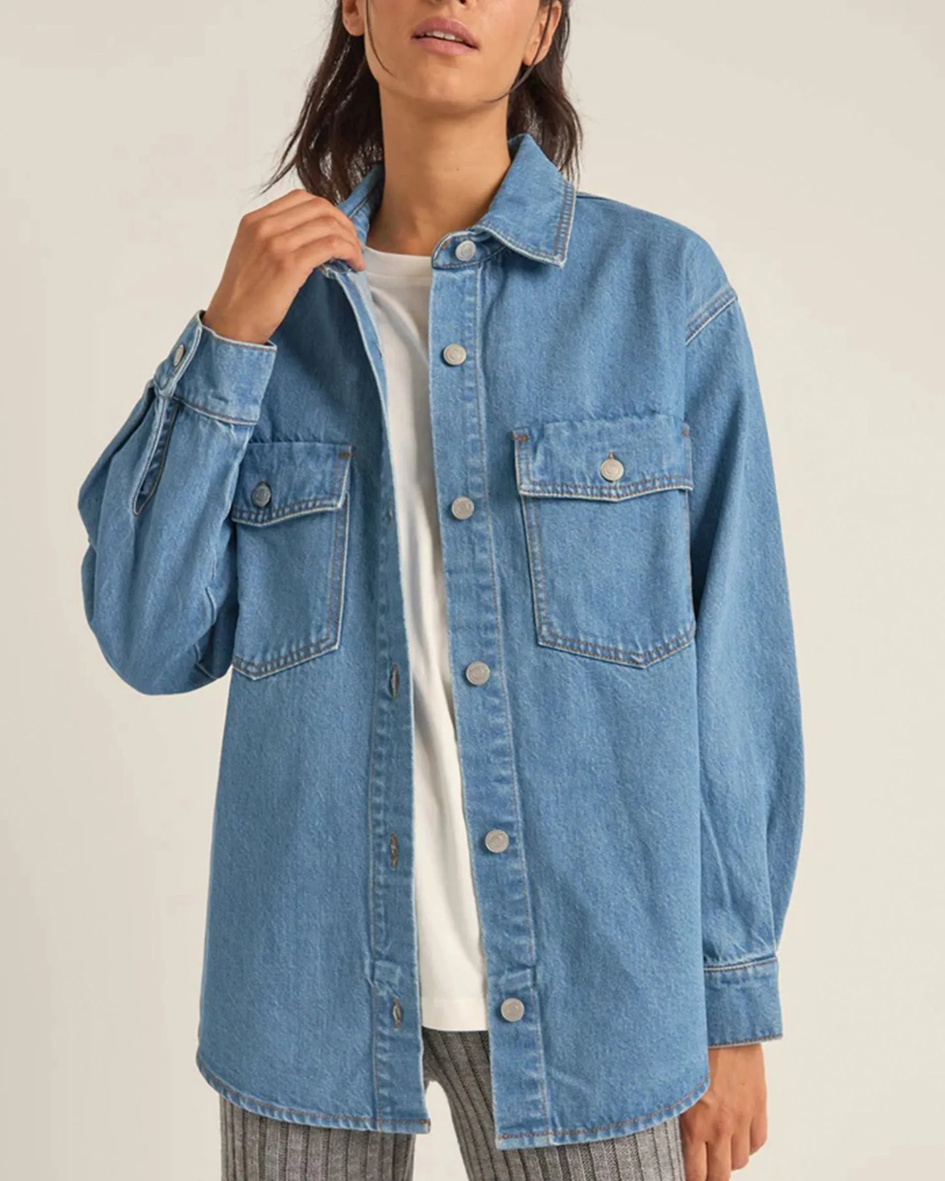 Oversized Denim Shacket