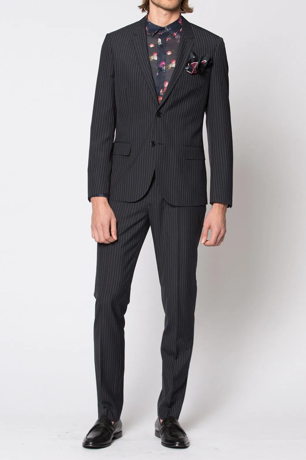 Pinstripe Suit Jacket