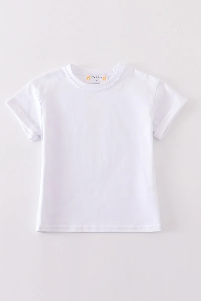 Premium Ivory basic T-shirt Kids and adult