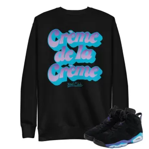 RETRO 6 AQUA BUILT CREME DE LA CREME SWEATSHIRT