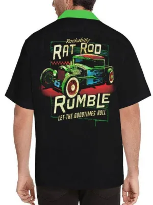 Rockabilly Ratrod Rumble Button Up Shirt