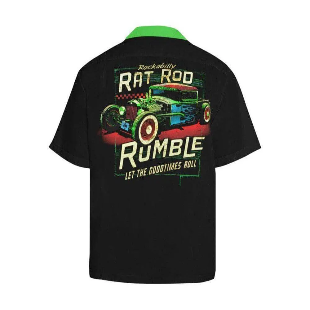 Rockabilly Ratrod Rumble Button Up Shirt