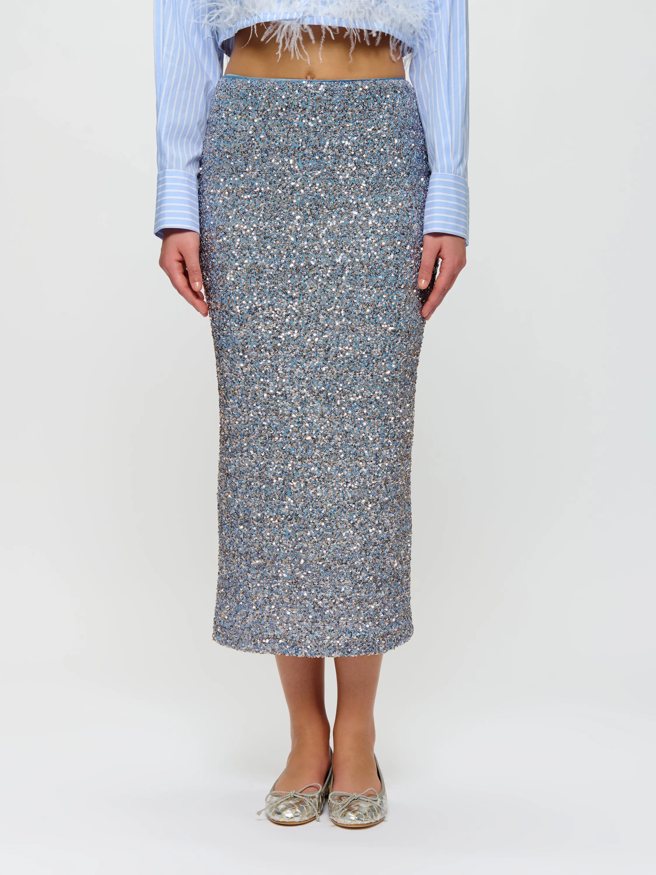 Sequins A-Line Skirt