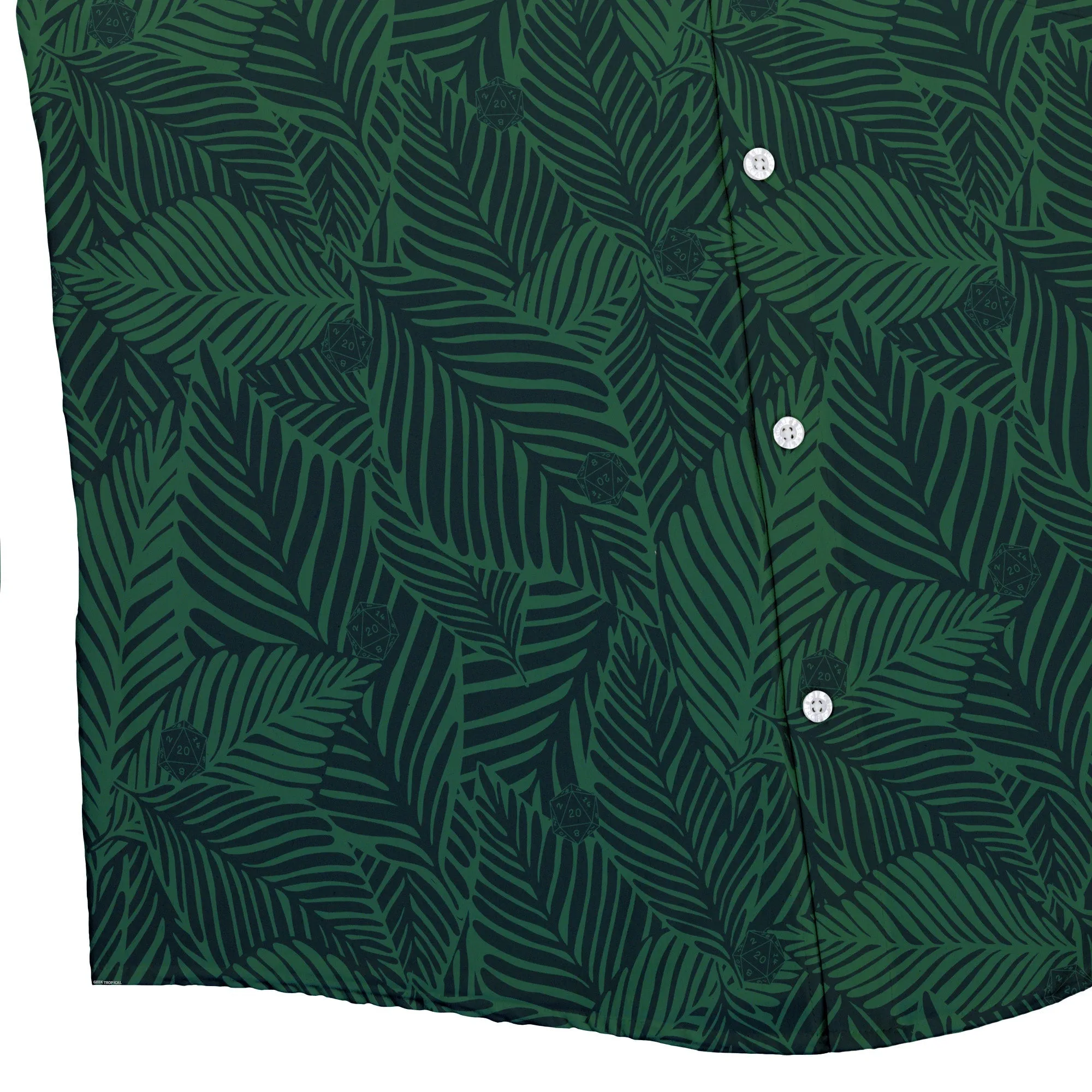 Tropical Dnd Dice Button Up Shirt