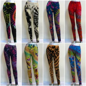 Wholesale set of 10 Womens Super Soft Tie Dye Leggings Multi BESTSELLER