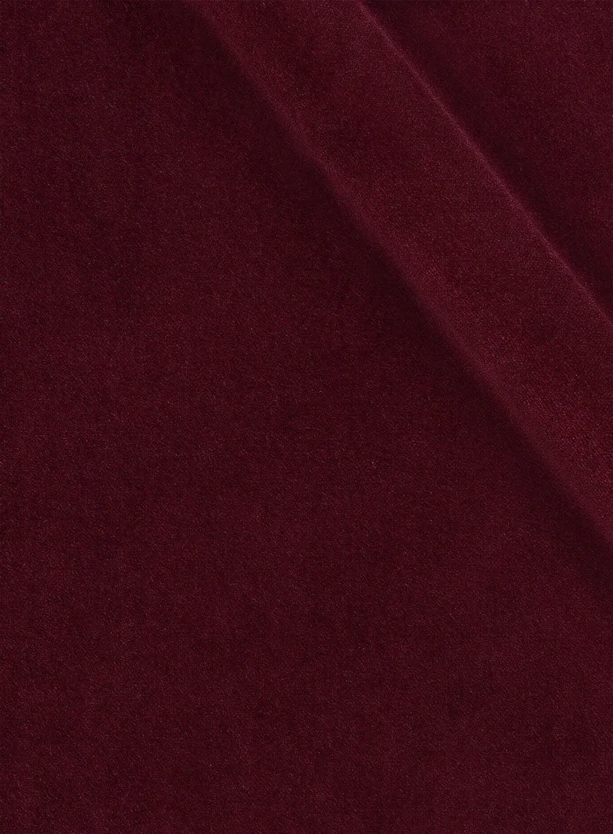 Wine Velvet Tuxedo Jacket